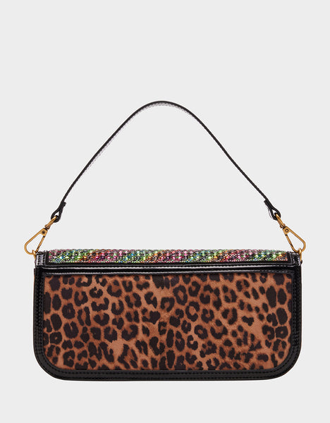 Vintage Betsey Johnson White Leopard Print Patent Shoulder Bag Purse Tote  *DEAL* | eBay